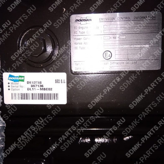 Двигатель DL11-MBE02 (DE12TIS ENGINE ASSY) DOOSAN 420LC-V 1