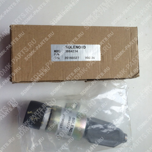 Соленоид остановки двигателя 24V HYUNDAI R260LC-9S 3864274
